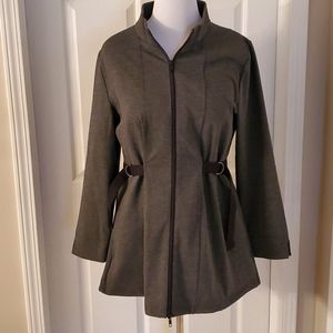 Gray and black jacket with beautiful details